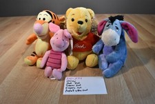Disney Pooh Piglet Tigger Eeyore Beanbag Plush 310-274