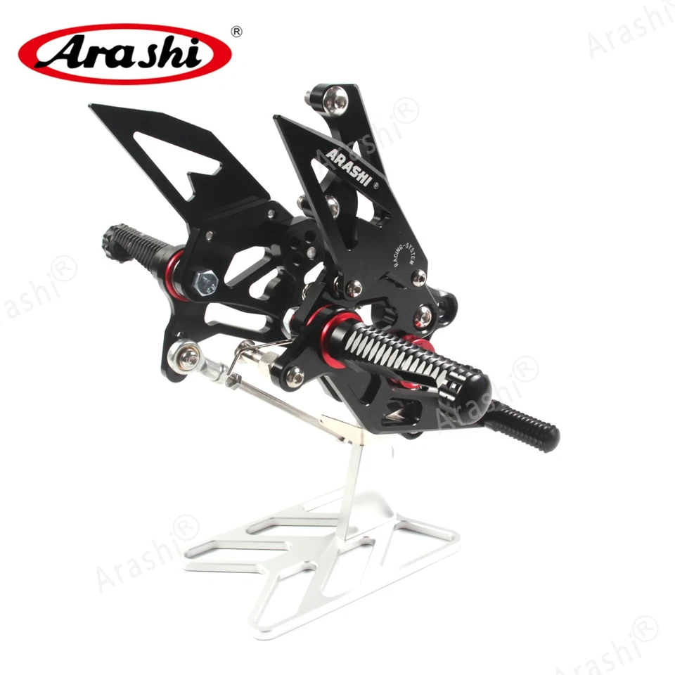 Reposapiés ajustables para Yamaha YZF R3/R25 2015-2023 YZF-R3 Arashi V2.0 Foto 3 de 4