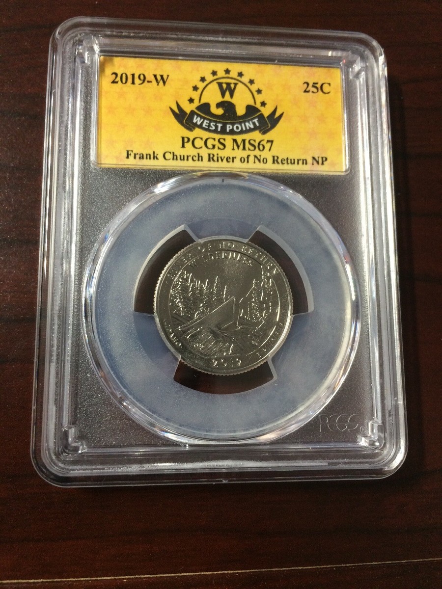 2019 W Frank Church River Of No Return Quarter PCGS MS67