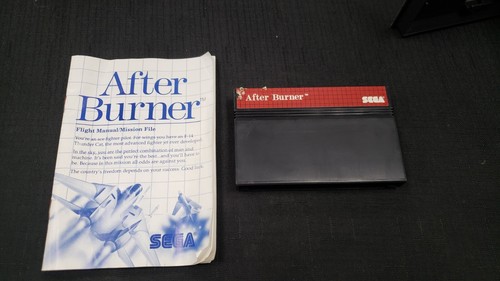 CIB AFTER BURNER SEGA MASTER SYSTEM VIDEO GAME COMPLETE IN BOX - Picture 8 of 13