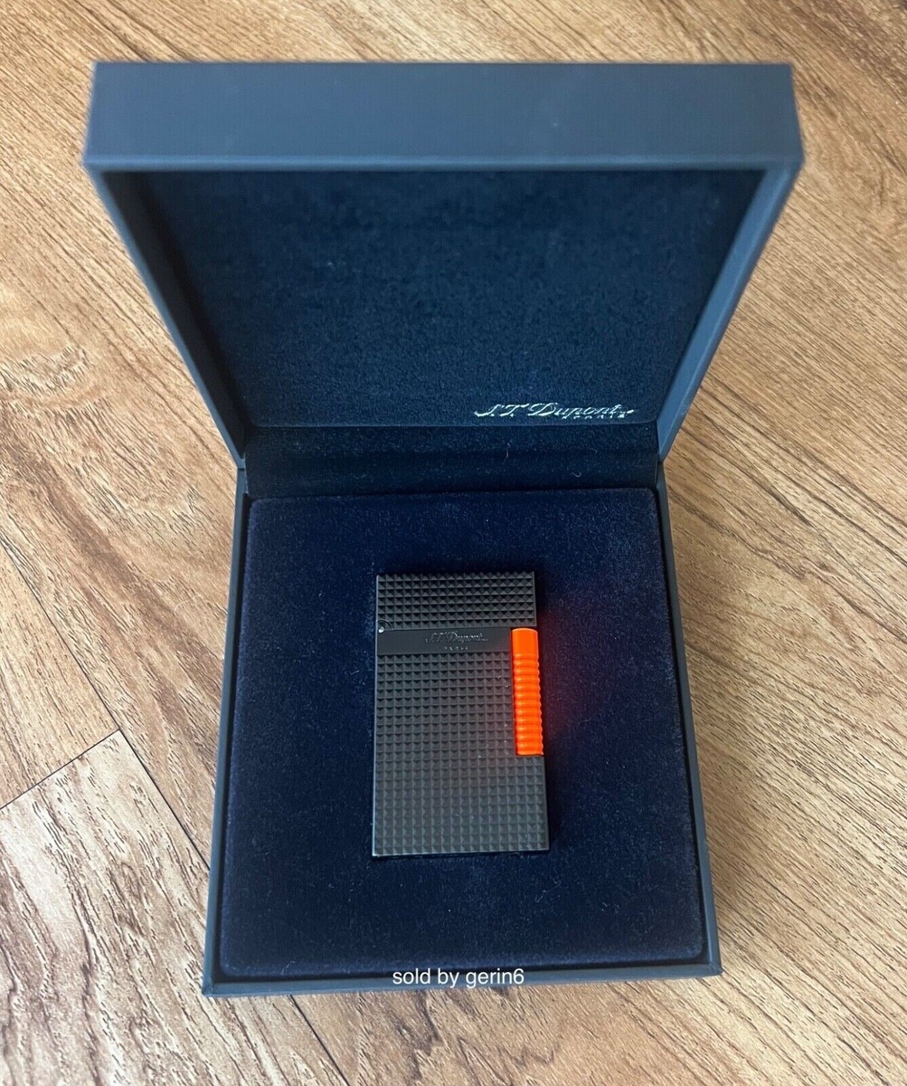 S.T. Dupont LeGrand Lighter Fluo Orange, Dual Soft Flame & Torch