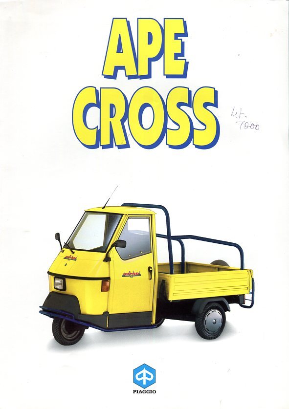 Three Wheeler Piaggio Ape Sito Ufficiale Piaggio Dreirad Ape 50cc