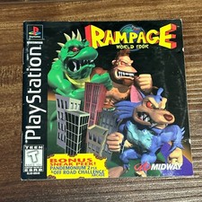 Rampage World Tour PS1 Playstation 1 PS One Instruction Manual Only