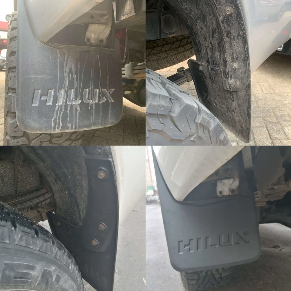 Mud Flaps For 2016-2023 Toyota Hilux Revo rally Vigo 4WD Mud Guards 76625-0k2 Foto 3 de 4