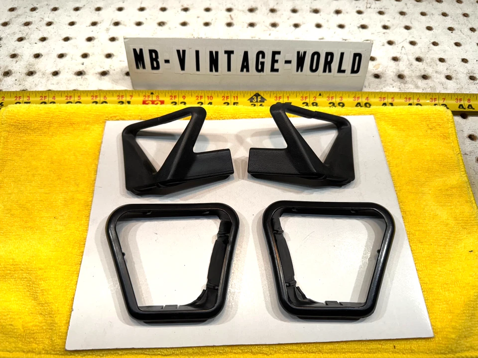 Cinturón de seguridad delantero R & L genuino Mercedes 82-91 C126 SEC 2 asas, sin cerraduras Foto 3 de 4