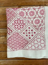 sashiko kit   cloth & yarn   YOSEMOYO shikakuawase---- 14 traditional patterns