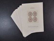 1984, 100x Viererblock Neudruck L&uuml;beck Nr.13a auf WZ Papier