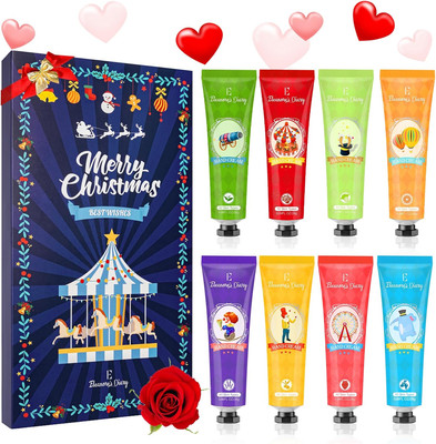 Hand Cream Christmas Gift Set,Lip Balm Set for Women,Thanksgiving Gifts for Mom