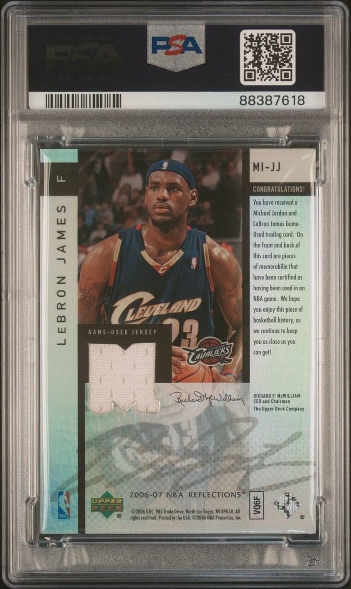 2006 UD Reflections Michael Jordan Lebron James Mirror
