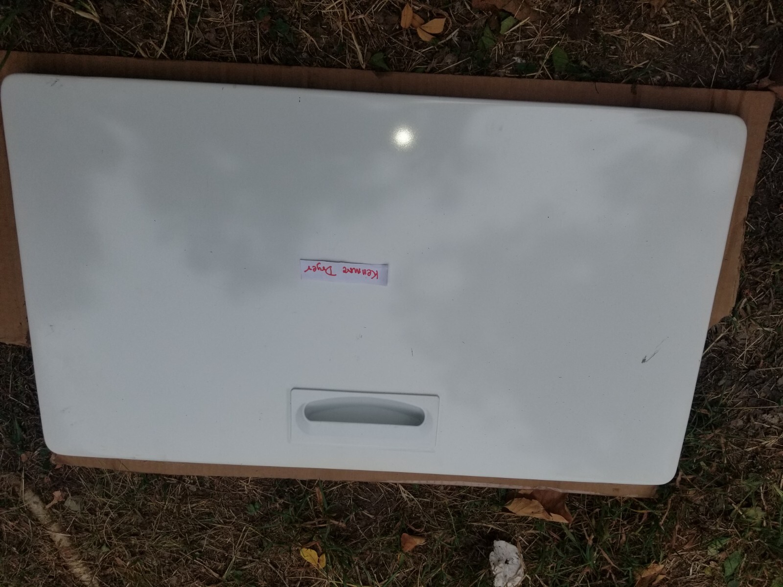 Kenmore Dryer Door, Front (white) Part # WP3393549 WP695737 