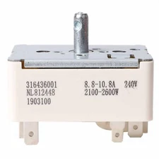 8" Range Stove Element Burner Control Switch For Frigidaire 316436001 AP3885460