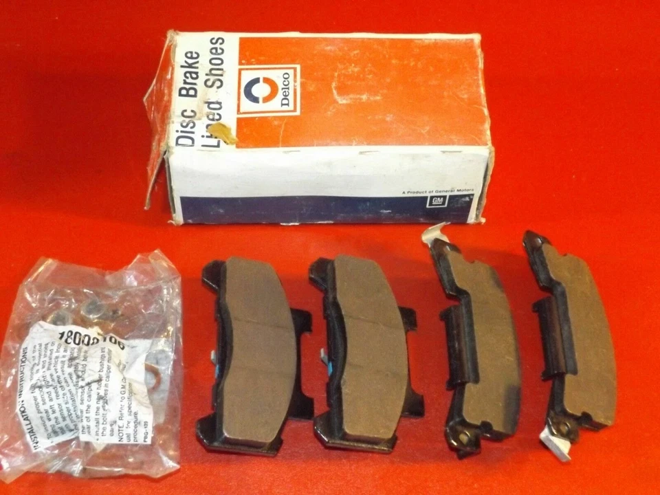 Nuevo de Lote Antiguo GM 1982-1990 Chevrolet Buick Oldsmobile Pontiac \ pastillas de freno de disco \ 18014459 Foto 4 de 4