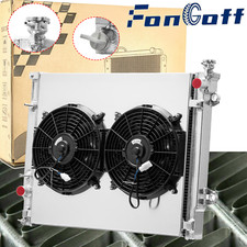 For 2016-2023 Toyota Tacoma 2.7l L4 3.5l V6 3row Aluminum Radiator Shroud+fan Us