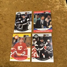1990-91 NHL Pro Set Hockey Cards Lot of 4 Dave Taylor John Tonelli Ken
