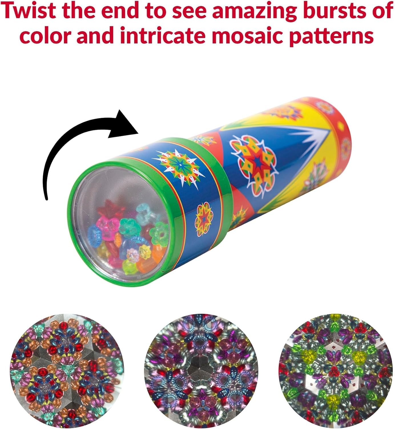 Classic Kaleidoscope - Manual Twist Kaleidoscope for Fun, All Ages