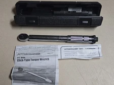 Pittsburgh Pro Click Type Torque Wrench In Case Item 61277 - 1/4" socket drive