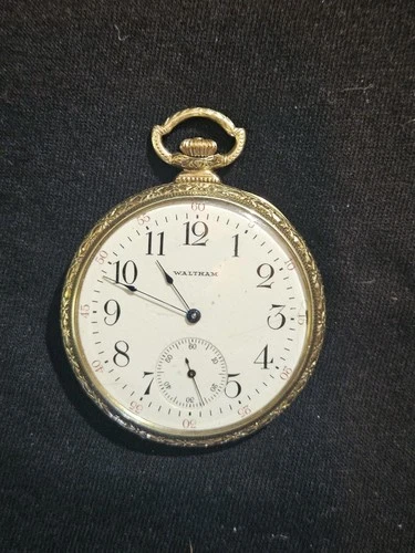 Antique Waltham Pocket Watch c1906 – 15J – 14K Gold Filled Case – Not Running