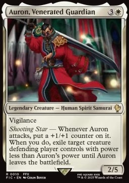 Magic/MTG Auron, Venerated Guardian FIC-10 Rare Englisch Neu