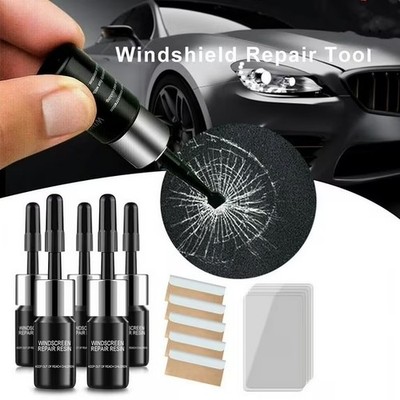 5PC Auto Glass Crack Repair Kit for Windshield