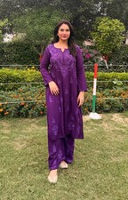 Chikankari Kurtis for Women Pakistani Salwar Kameez Suit Set Indian Dresses