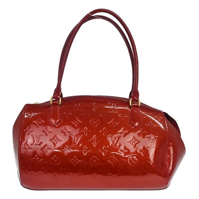 Louis Vuitton Sherwood Monogram Red Patent_Leather Handbag