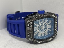 Наручные часы Mens Blue Crystal Iced