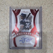 Panini Flawless Legendary Signatures Frank Thomas LS-FT Ruby Auto /20 White Sox