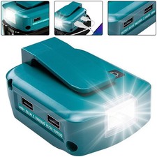 2-USB+DC Stromquelle Ersatz ADP05 mit LED für Makita 14.4V-18V Li-ion LXT Akku