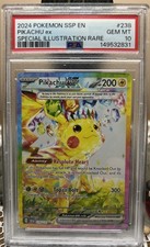 Pikachu Ex #238/191 PSA 10 GEM MINT 2024 Pokemon Scintille Urgenti