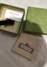 ✨ GUCCI Trademark Necklace With Heart Pendant SILVER ✨  RRP £270