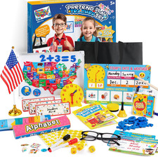 Alritz Pretend Teacher Playset, Role Pretend Play Kids School Toys Kit Include M