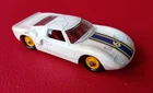 Lesney Matchbox - Ford GT White Yellow Wheels No 41 - Played With - No Box