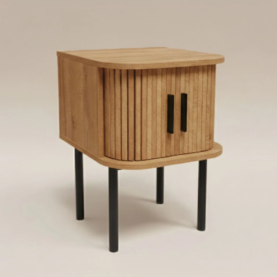 Nachttisch SCAVA, geriffelt, 40 x 40 x 53 cm - Bild 3 von 4