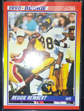 1990 Score NFL Reggie Rembert Rookie Card Great Condition Free Shipping. rookie card picture