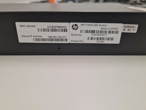 HP Switch 1910-24G + 4 SFP Switch Gigabit Ethernet JE006A - Photo 4/5