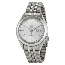 Seiko 5 Automatic Silver Dial Men's Watch SNKL15