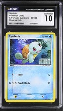 CGC 10 SQUIRTLE REVERSE HOLO 63/100 EX CRYSTAL GUARDIANS POKEMON 2006 on eBay