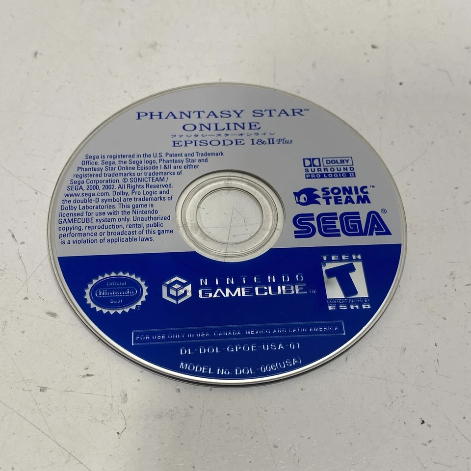 Phantasy Star Online Episodio I y II Plus - Nintendo GameCube (CIB) Foto 4 de 4