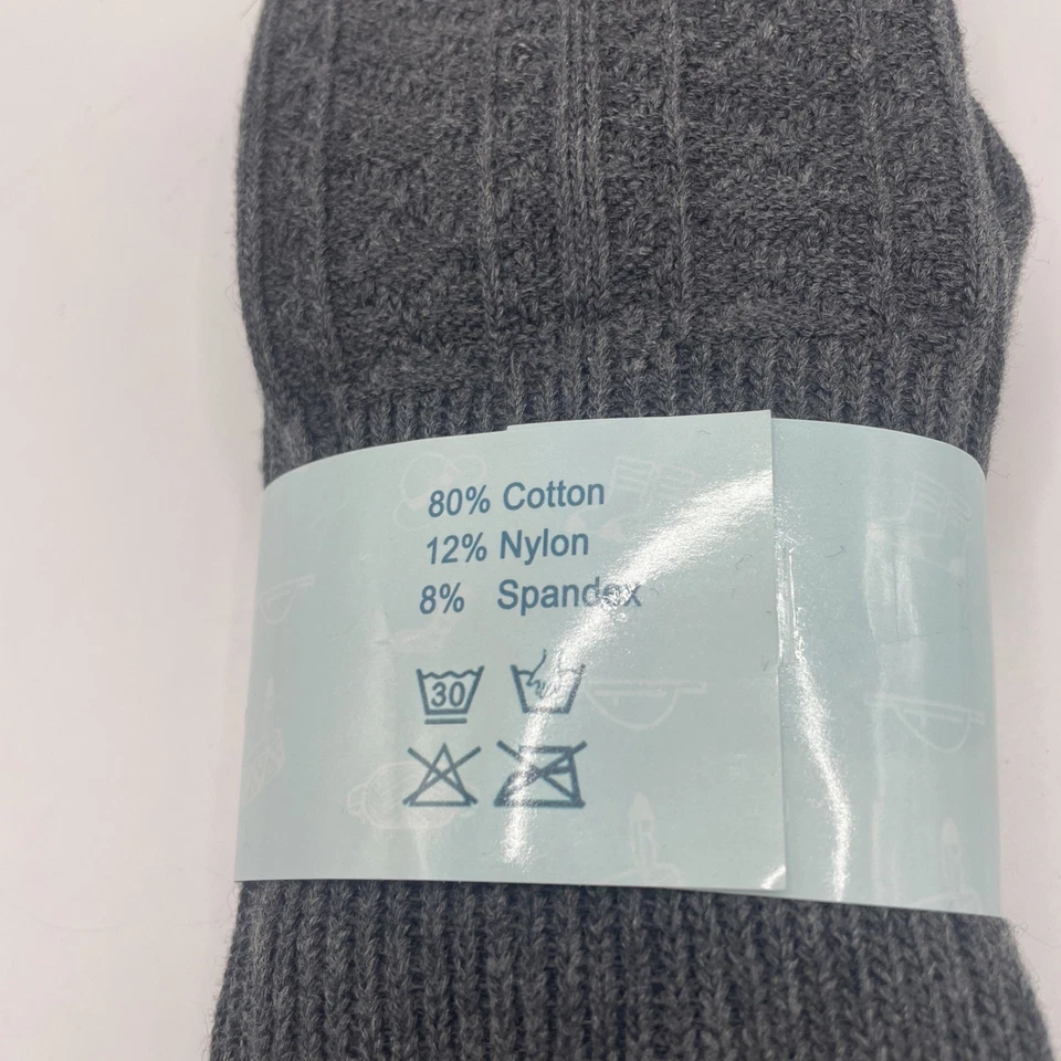 Kayhoma Women's Grey Thigh High Socks Warm Costume Cosplay Halloween - Image 3 of 4