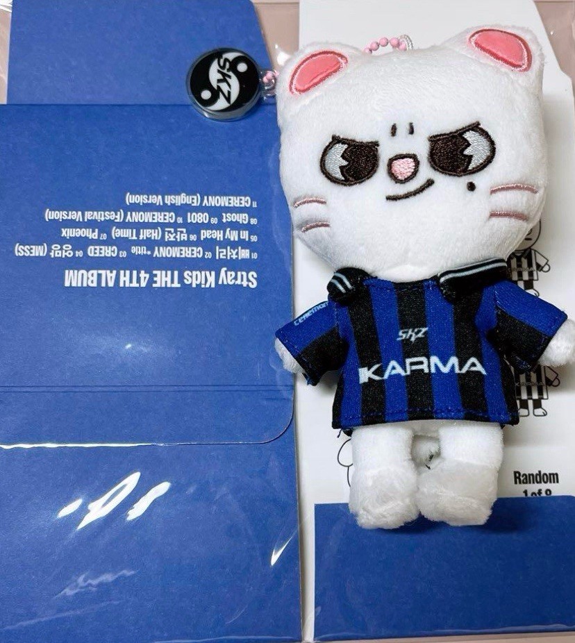 Stray Kids SKZOO KARMA Official Plush Doll Keyring Jiniret Hyunjin