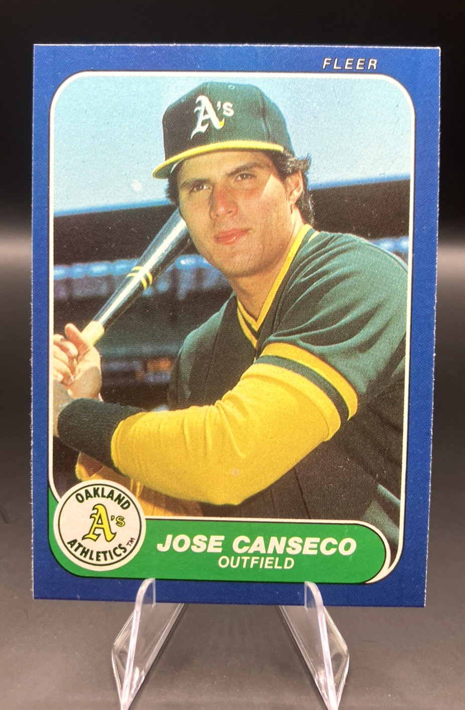 1986 Fleer Update - Jose Canseco #U-20 (RC) Oakland A's!