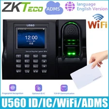 ZKTeco U560 TCP/IP IC ID WiFi ADMS Fingerprint Recognition Time Clock Attendance