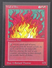 MTG International Collector's Edition - Wall of Fire - Mint - Never Played