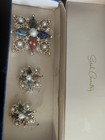 Vintage Sarah Coventry Floral Brooch & Clip-On Earrings Set — photo 8