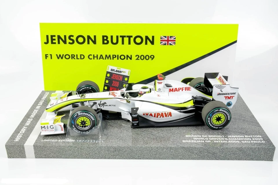 Minichamps 1:18 Brawn GP BGP001 Jenson Button World Champion Brazilian GP - Bild 2 von 4