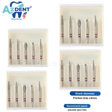 Kit de fresas de diamante dental para cortar circonio, con sujeci n por fricci n