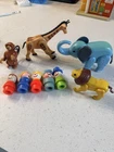 VTG FP Little People Circus Zoo Animals LION Elephant GIRAFFE Monkey Vintage
