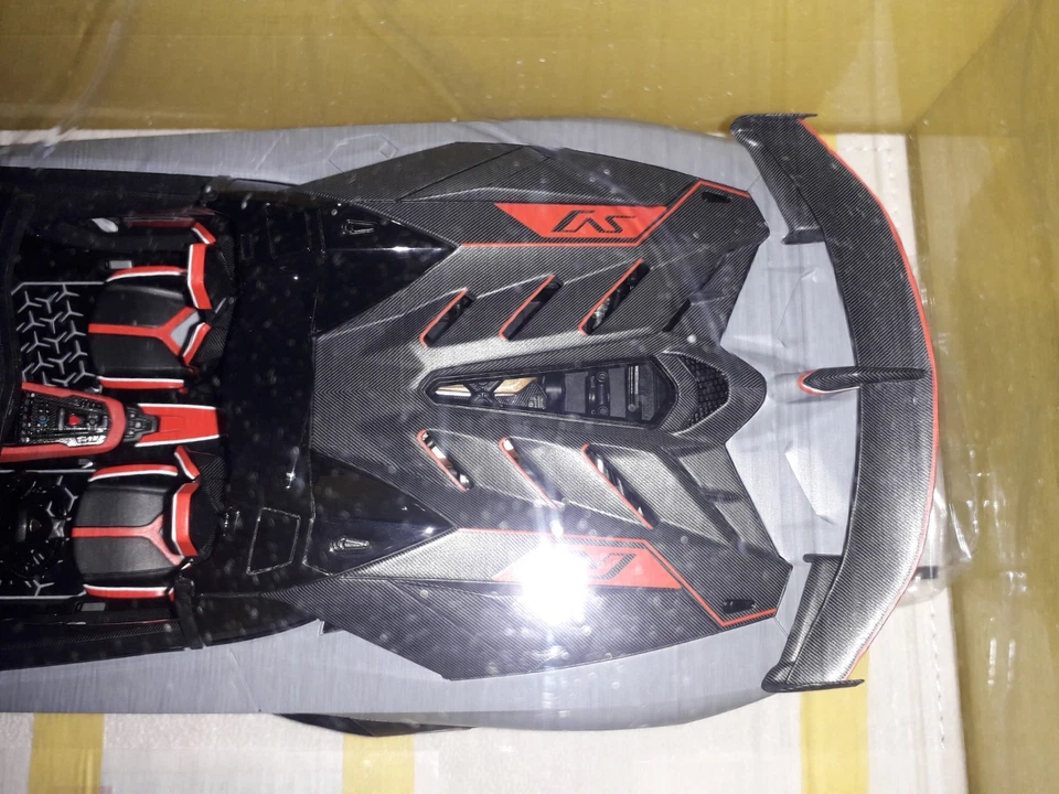 LAMBORGHINI AVENTADOR SVJ 63 MATTE GRAY 2019 1/18 EIDOLON MAKE UP - Photo 4/4