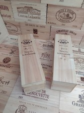 Wooden Wine Box Crate with Hinged Lid ~ Tenuta Il Poggione, Italy ~ Genuine