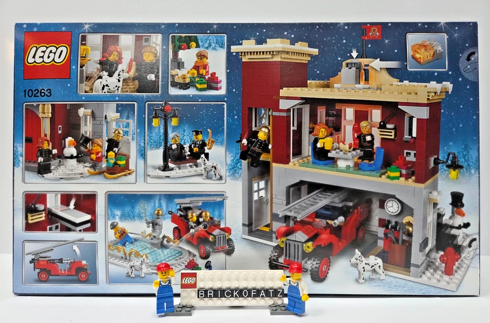 Lego® 10263 Stazione dei Pompieri - Winter Village Fire Station -Nuovo-CONFEZIONE ORIGINALE ottime condizioni - Immagine 2 di 3